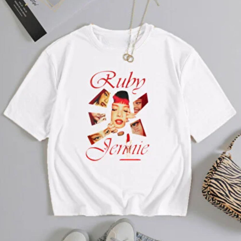 White Jennie Printed T-Shirt